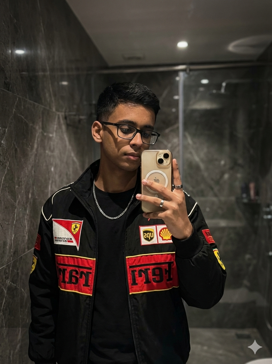 GEMINI PROMPT 1 FOR GENERTAE A REAL LIKE MIRROR IMAGE WITH IPHONE