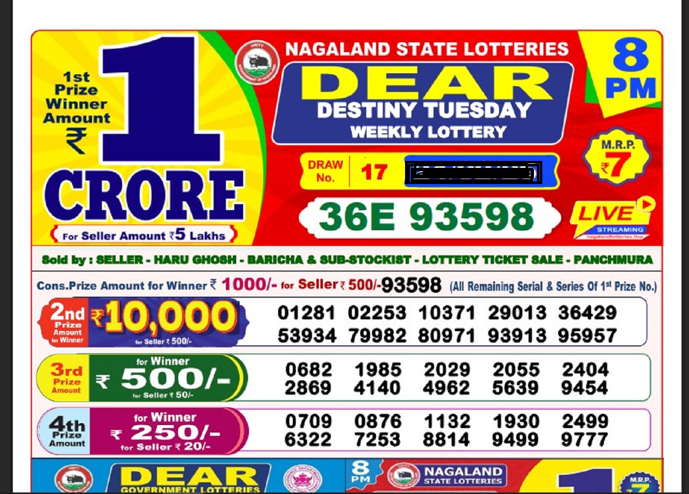 Lottery Result Today