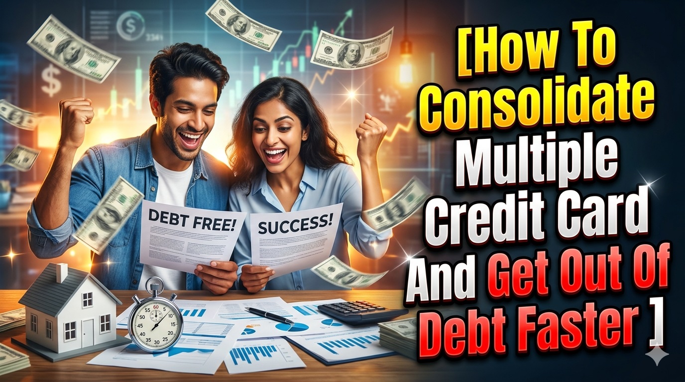 how to consolidate multiple credit card dues and get out of debt faster