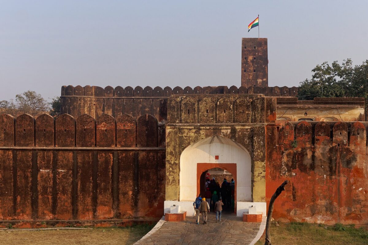 Jaigarh Fort on the hills above Amer, near Jaipur