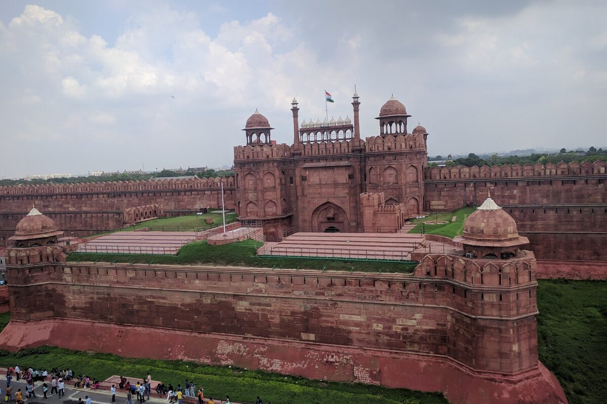 The Lahori Gate of the Red Fort in Delhi